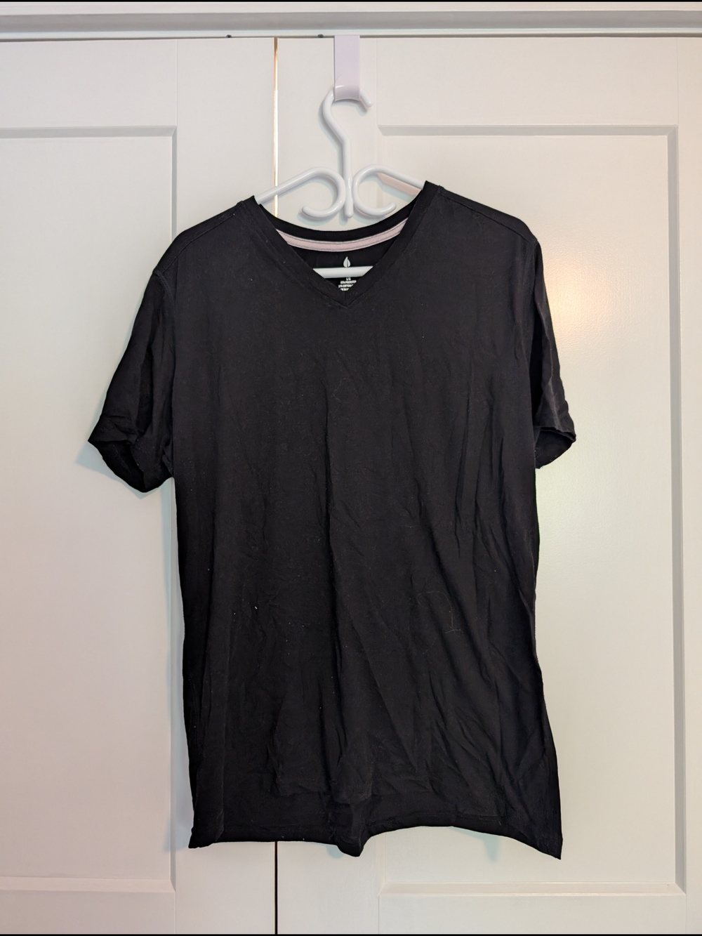 Essentials Men's Black V-Neck Tee